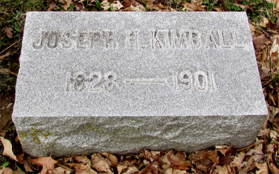 Headstone of Joseph Henry Kimball 1828 - 1901